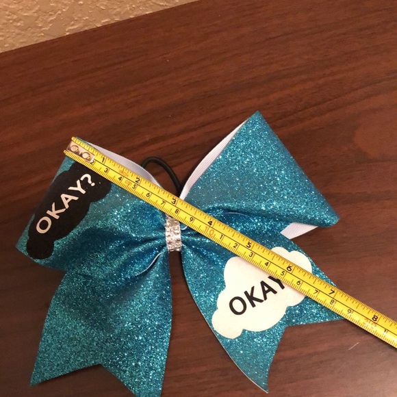 NWOT The Fault In Our Stars Cheer Hair Bow. Very Glittery. Beautiful colors. - Picture 10 of 11